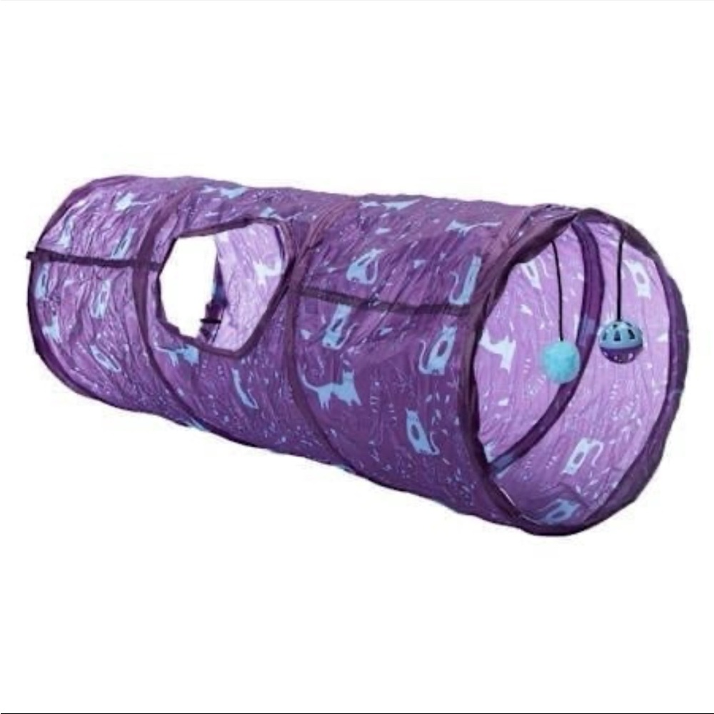 Purple Cat Tunnel with Toys